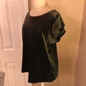 Velvet Hunter Green Blouse